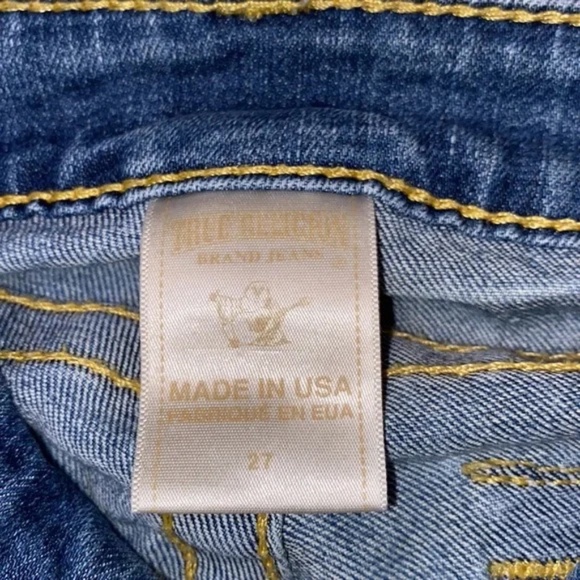 Womn's True Religion World Tour Bootcut Low Rise Jeans - 27 - Picture 5 of 12